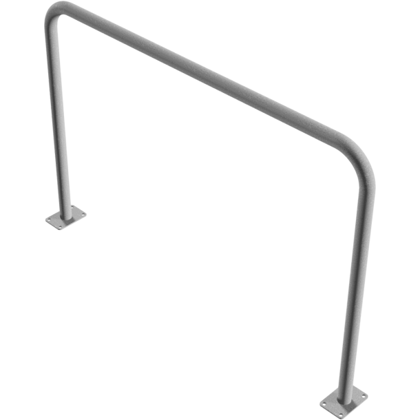 Hoop of steel tube |  48 x 2,5 mm | without cross bar | to be fixed by plugs | total width 1500 mm | total height 1000 mm | hot-dip galvanized
